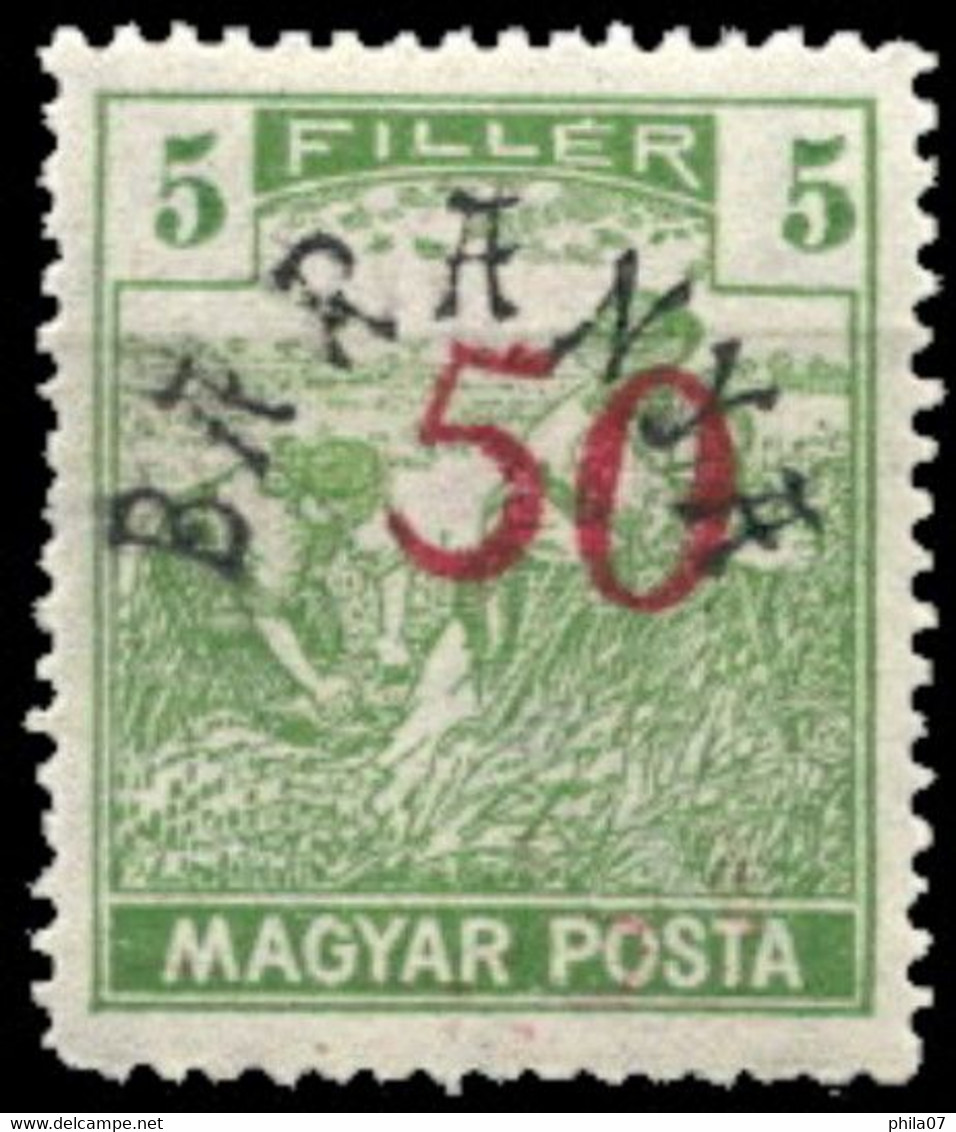 BARANYA, HUNGARY - Provisional Edition For Baranya Mi.No. 53 (basic Stamp Hungary Mi.No. 244). Shifted Red Overprint Of - Other & Unclassified