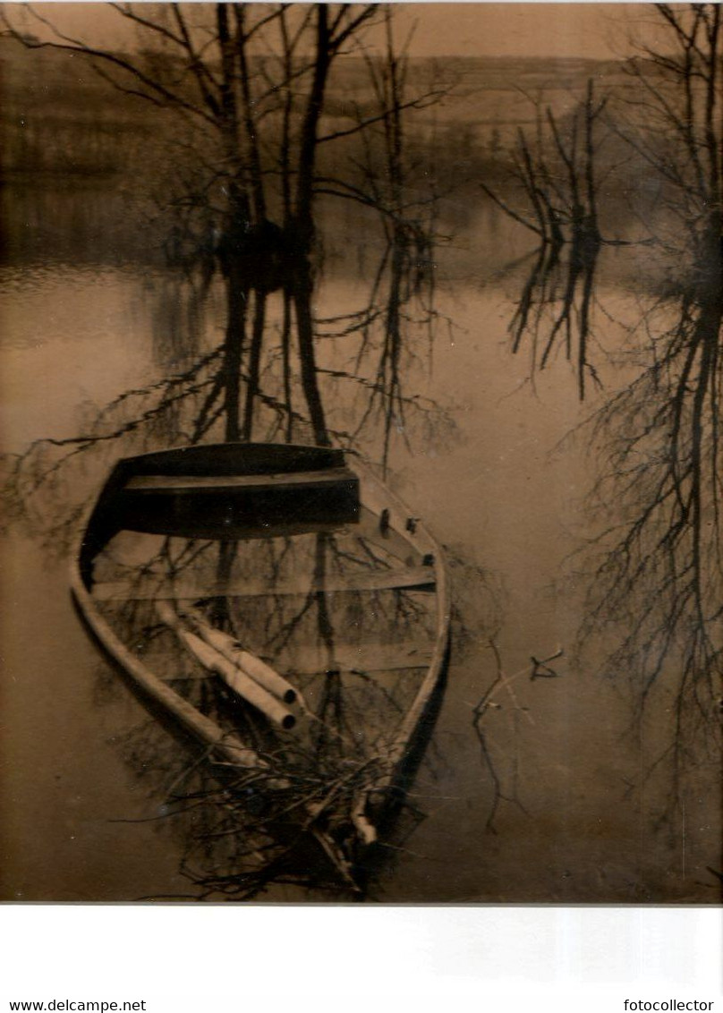 Barque Coulée Par Albert Monier (livré Sous Marie-louise) - Barcos