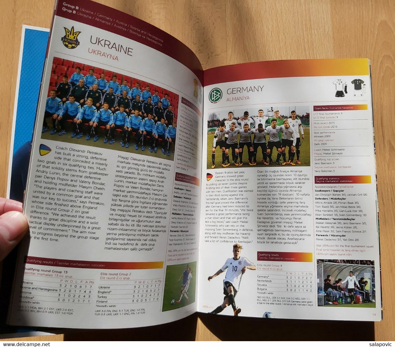 PROGRAM UEFA European Under-17 Championship In Azerbaijan, Football - Books