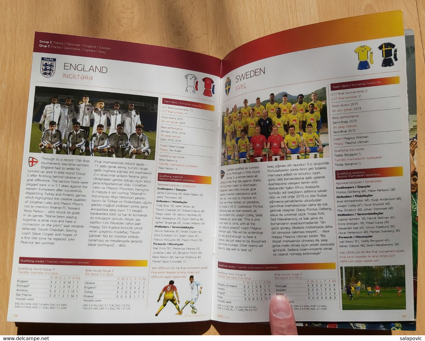 PROGRAM UEFA European Under-17 Championship In Azerbaijan, Football - Books
