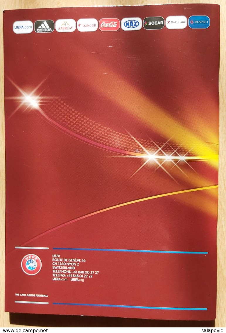 PROGRAM UEFA European Under-17 Championship In Azerbaijan, Football - Libros
