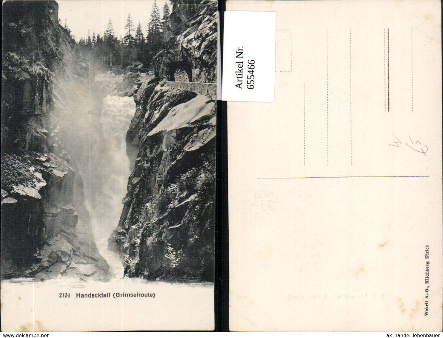 655466,Handeckfall Guttannen Grimselroute Wasserfall - Guttannen