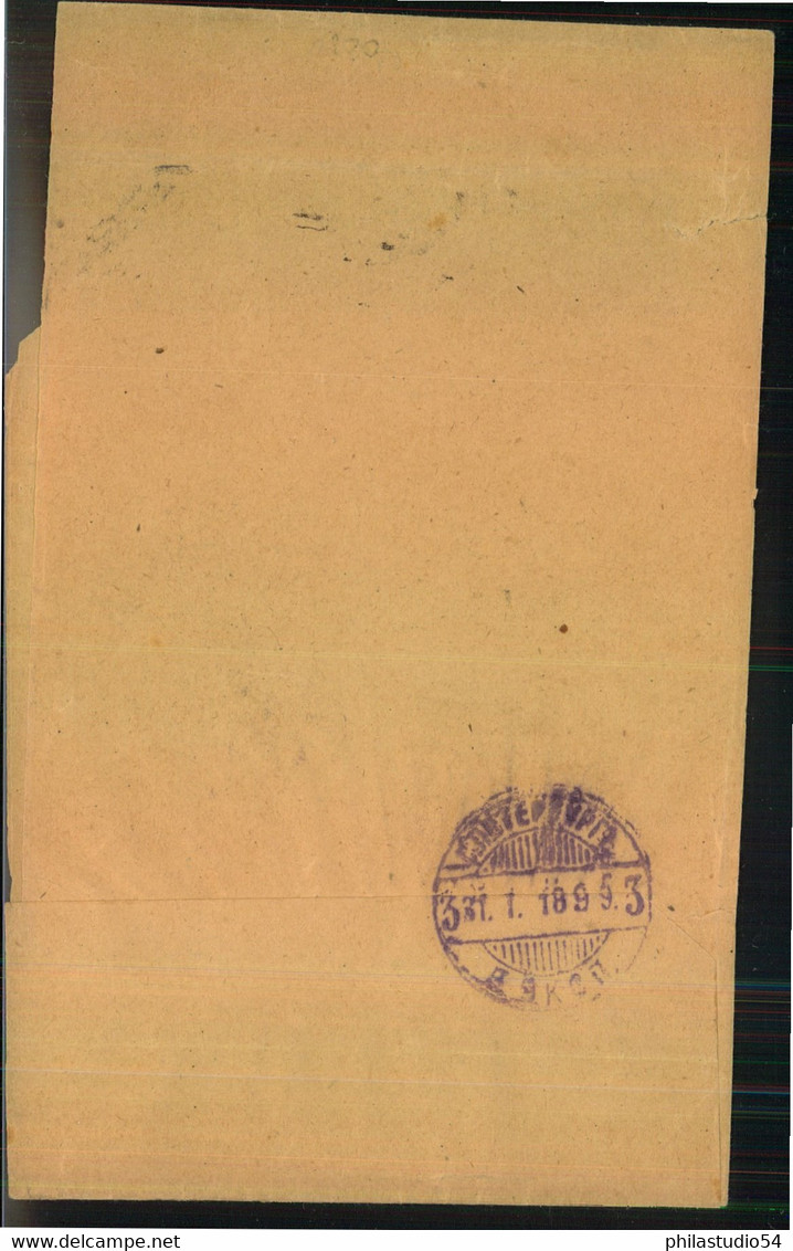 1915, 2 Kop. Wrapper With Numeral "XI" From ST. PETERSBURG To Zürich, Switzerland. - Briefe U. Dokumente