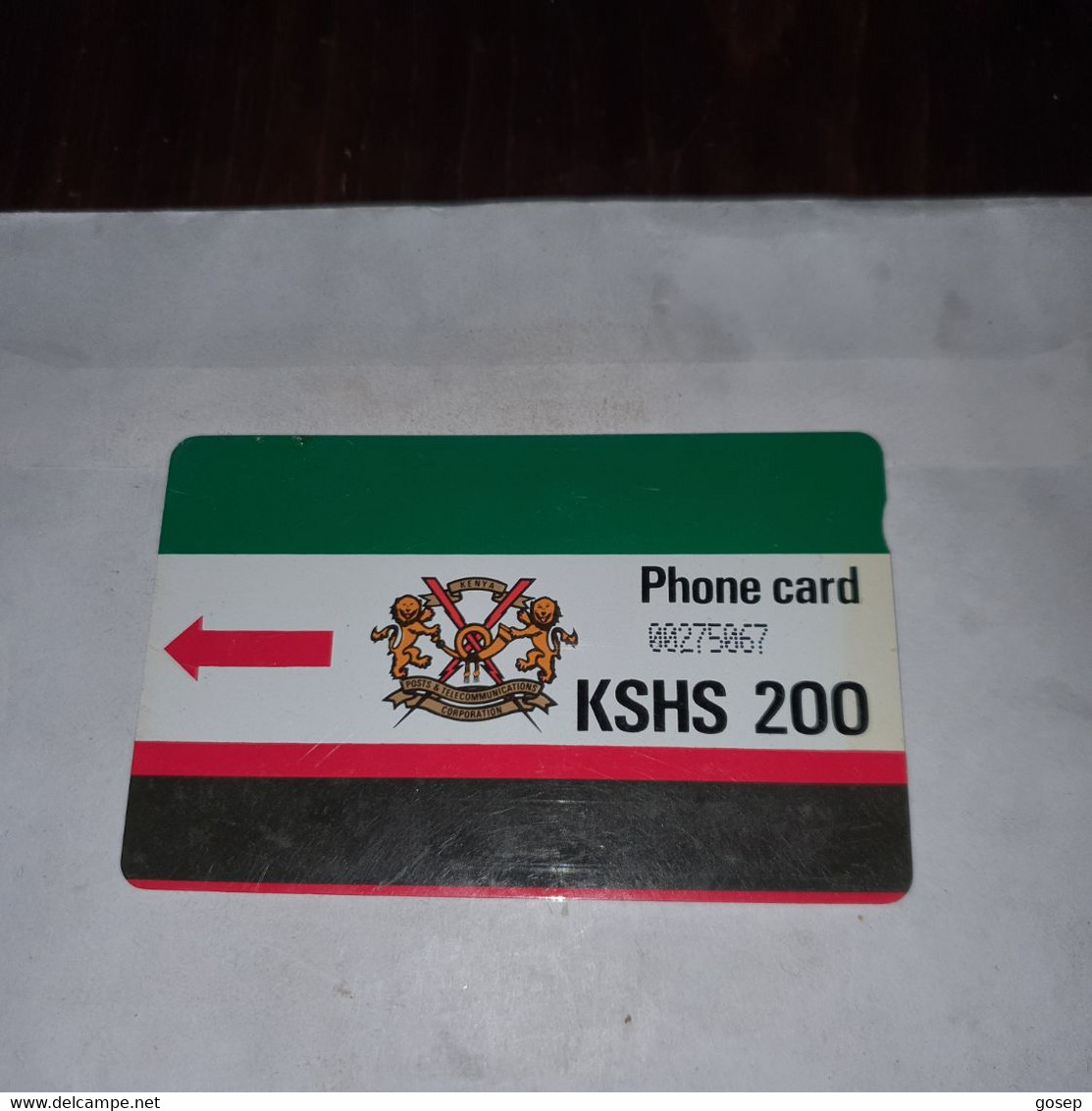 Kenya-(KEN-06)-k.p.t.c-logo200-(6)(KSHS-200)-(00275067)-used Card+1card Prepiad Free - Kenia