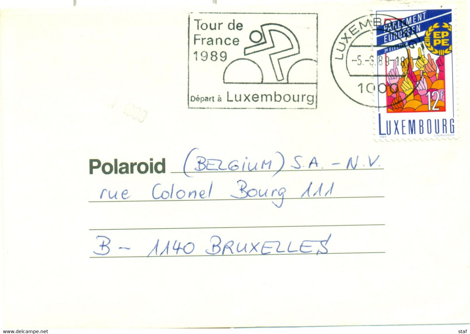 Tour De France 1989 Départ à Luxembourg - Cartas & Documentos