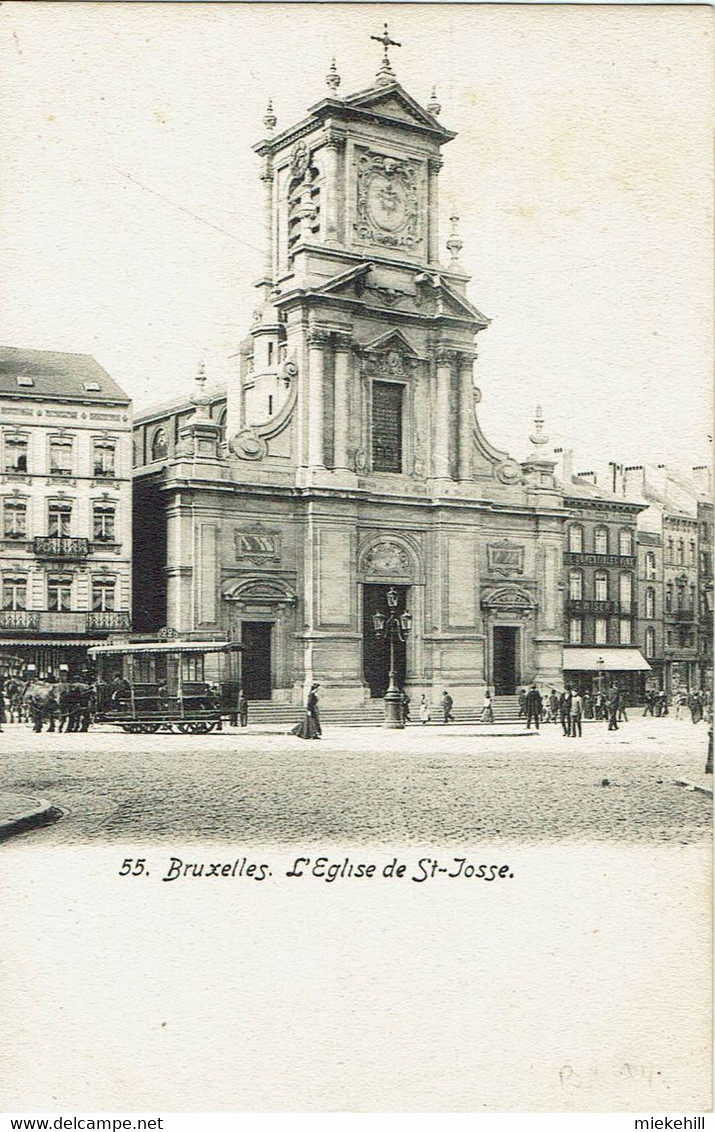 SAINT JOSSE TEN NOODE-EGLISE-TRAM HIPPOMOBILE N°22-MAGASIN VIN A.WISER - St-Josse-ten-Noode - St-Joost-ten-Node