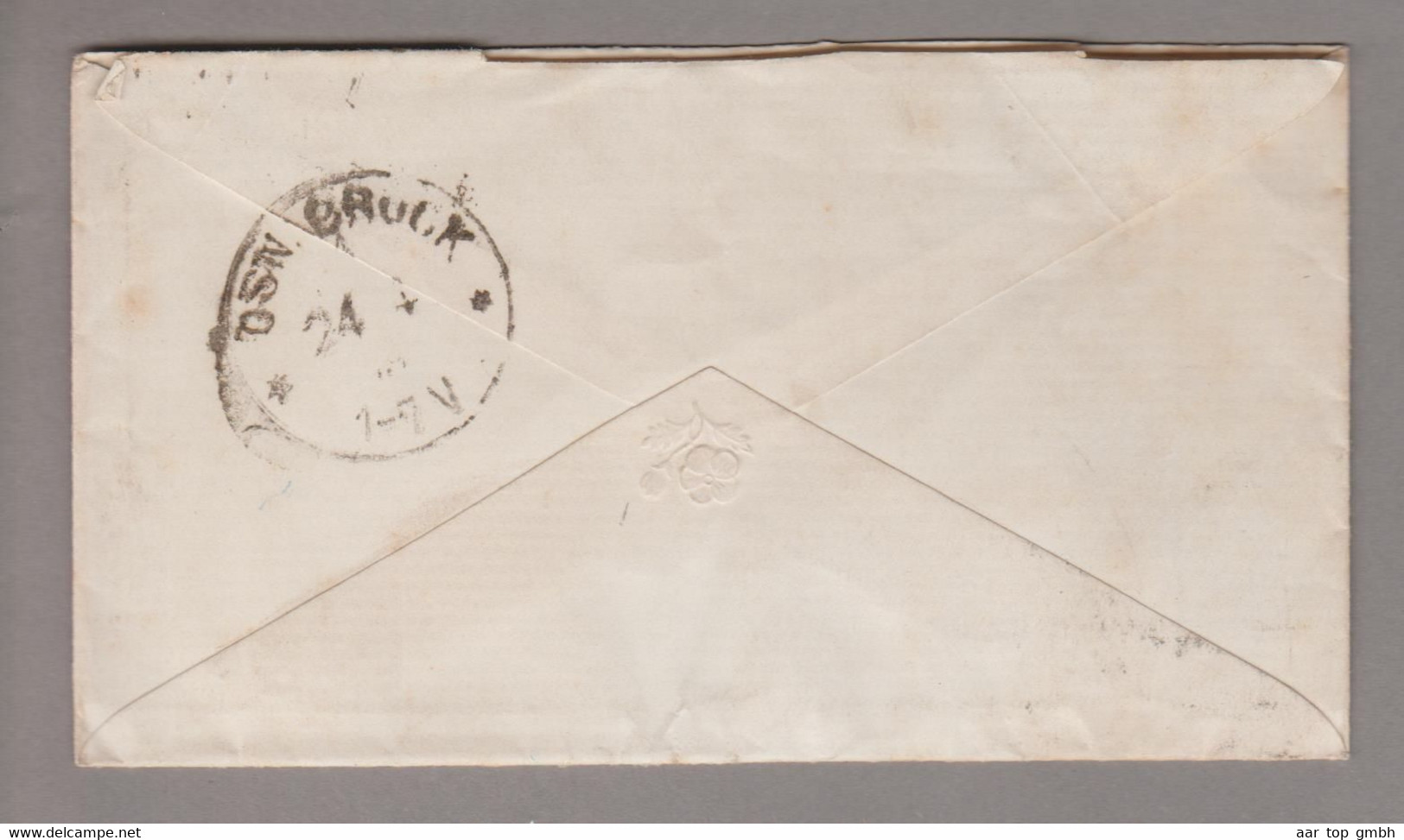 Grossbritannien 1879-04-22 Stratford Brief Nach Osnabrück 1 P. + 1 P. + 1/2 P. - Brieven En Documenten
