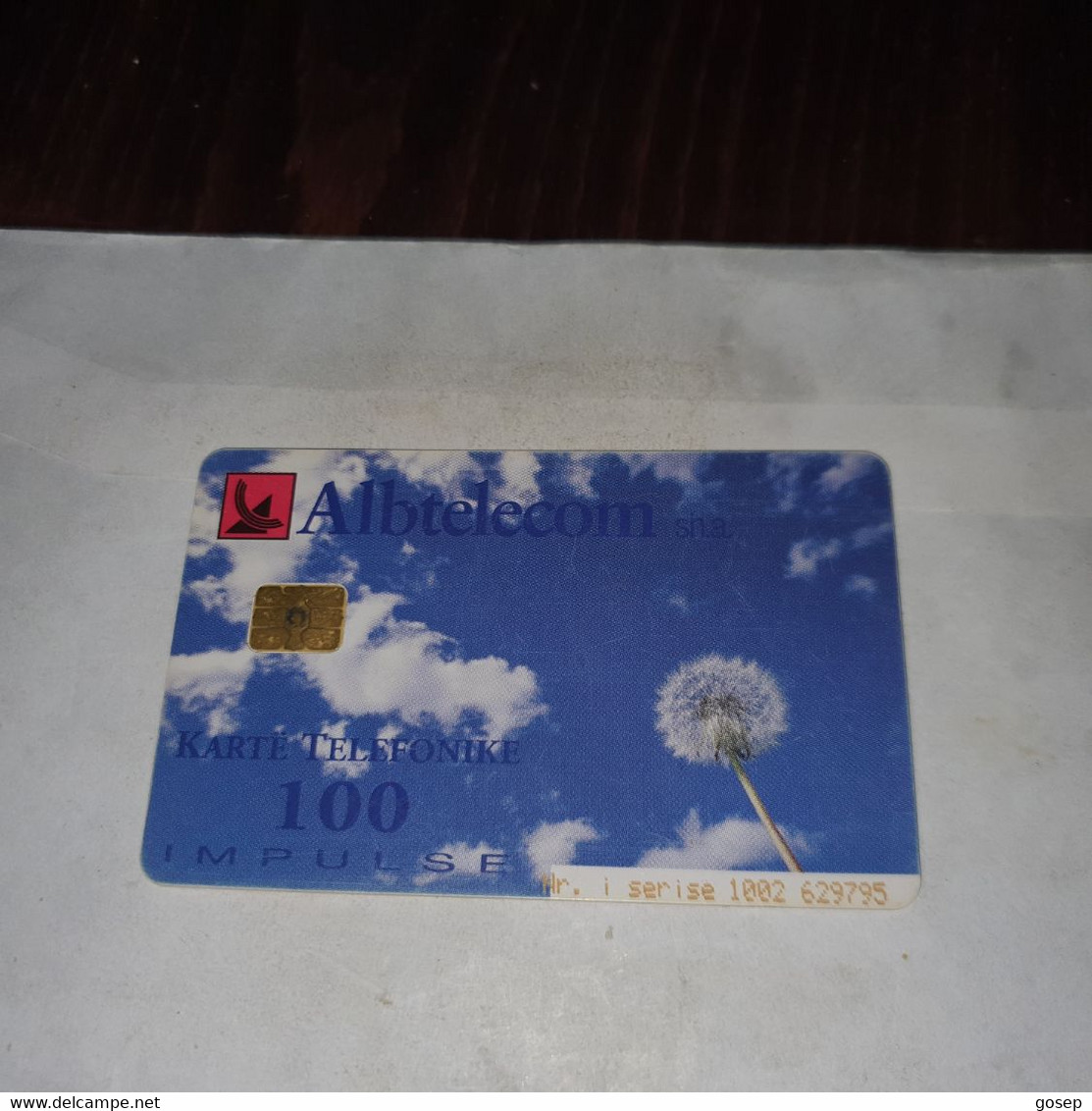 Albania-tree-(100impulse)-(28)-(1002-629795)-tirage-85.000-used Card+1card Prepiad Free - Albania