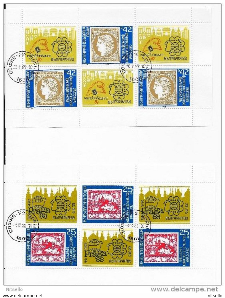 HB EUROPA /// BULGARIA 2 HOJAS BLOQUE  ¡¡¡ OFERTA - LIQUIDATION - JE LIQUIDE !!! - Used Stamps