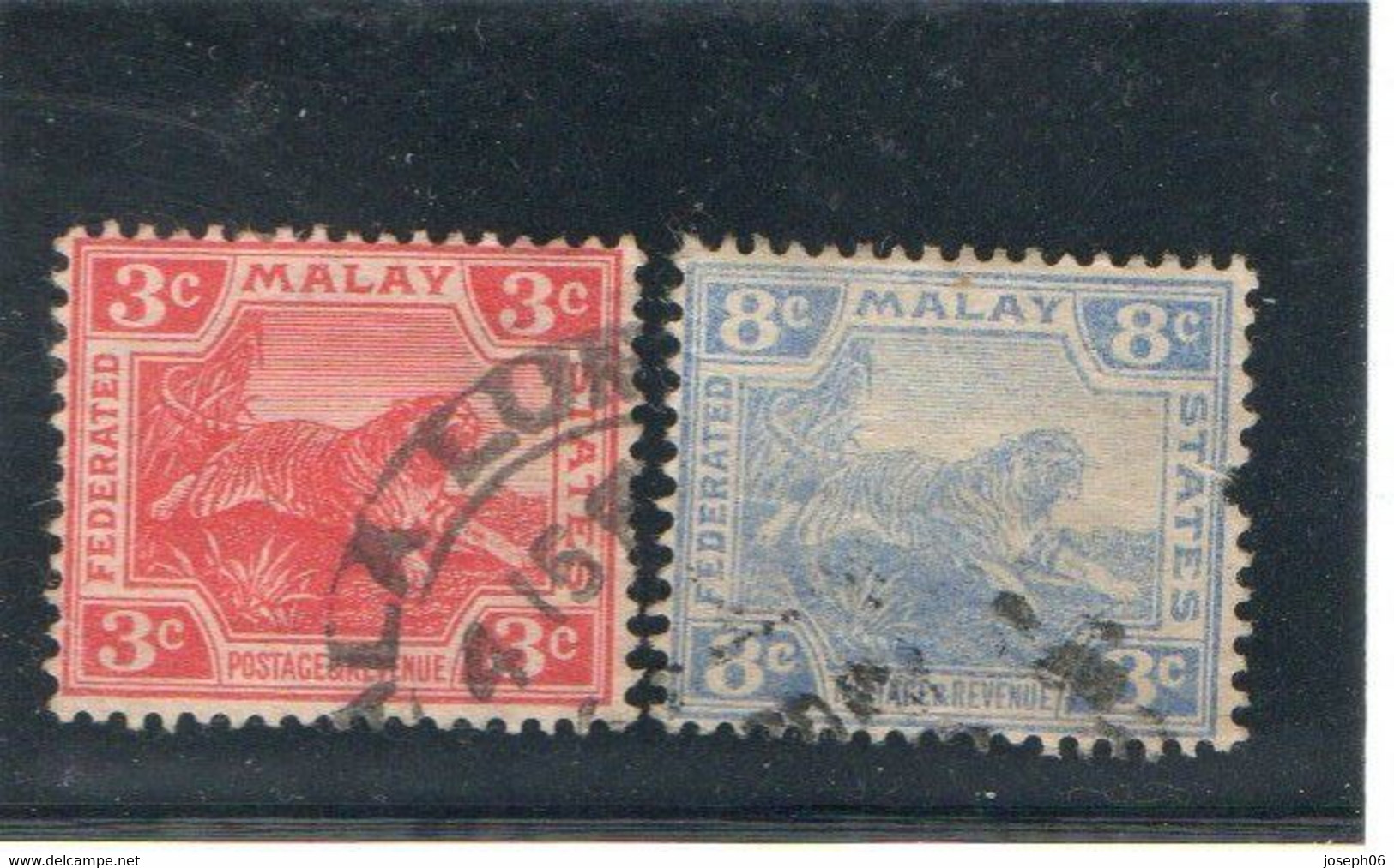 MALAISIE   Malaya   1906-22  Y.T. N° 39 à 49  Incomplet  Oblitéré - Fédération De Malaya