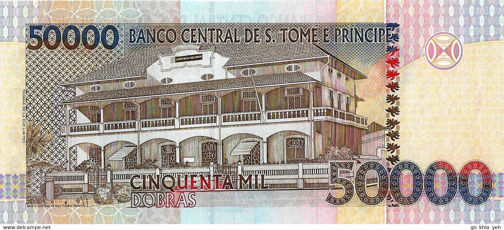 SAO TOME ET PRINCIPE (St Thomas Et Prince) 2004 50000 Dobra - P.68b  Neuf UNC - São Tomé U. Príncipe