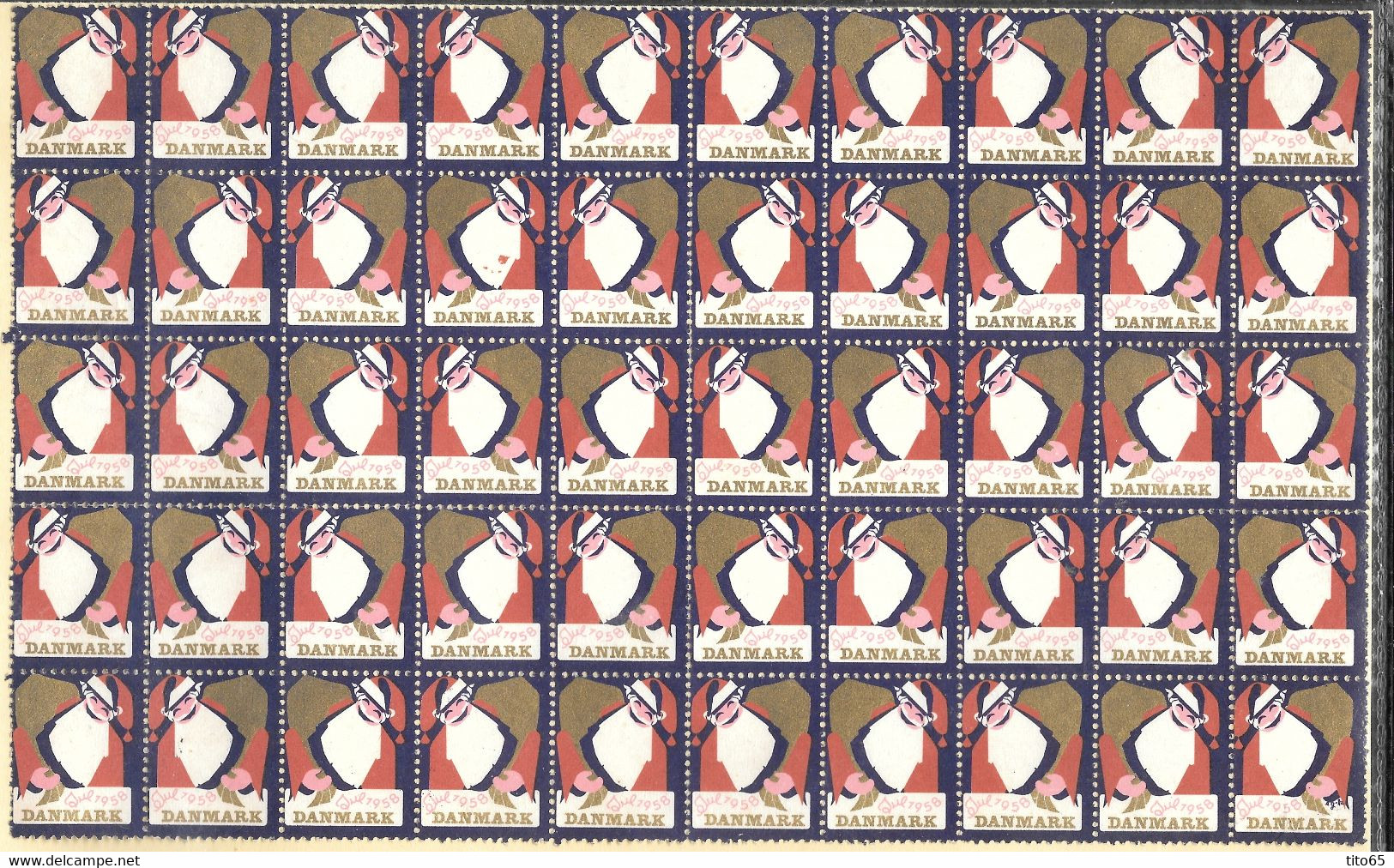 Christmas Seals.   1958   MNH** - Full Sheets & Multiples