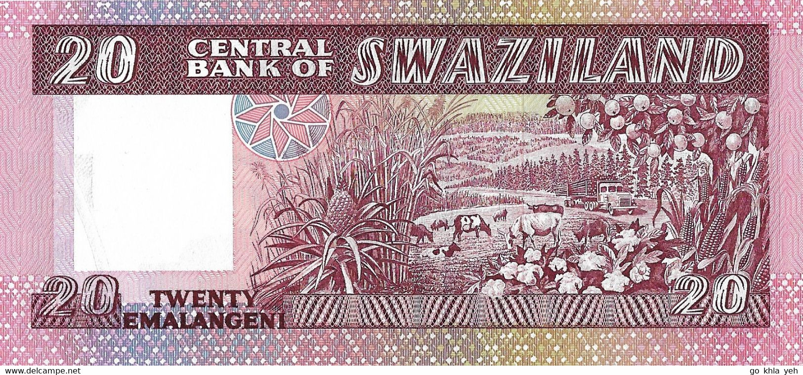 SWAZILAND  1986  20 Emalangeni  -  P.12a  Neuf UNC - Swaziland