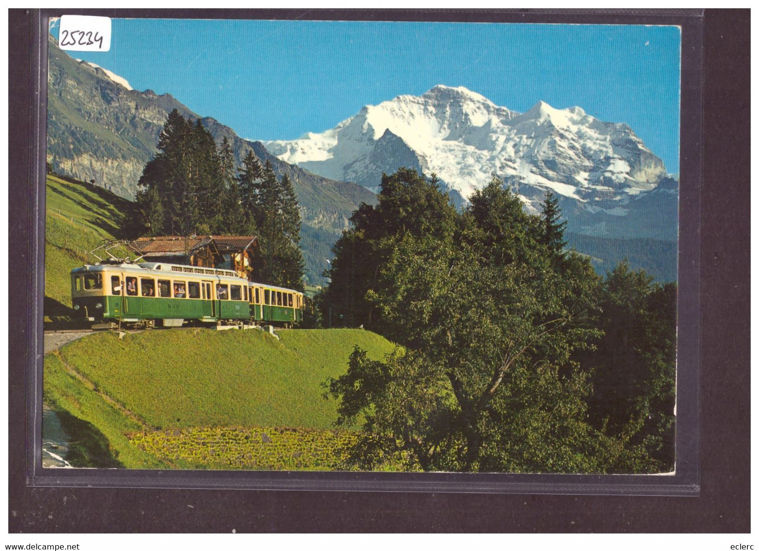 CARTE MODERNE - TRAIN - BAHN - CHEMIN DE FER WENGERNALP BAHN  - TB - Enge