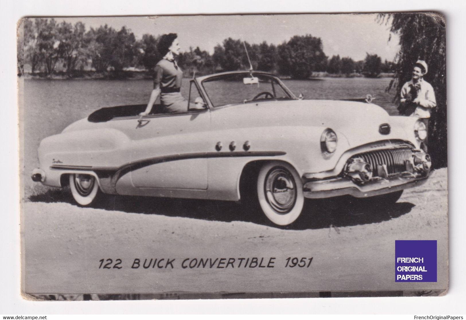 Petite Photo / Image 1960s 4,5 X 7 Cm - Voiture Automobile Buick Convertible 1951 D2-389 - Andere & Zonder Classificatie