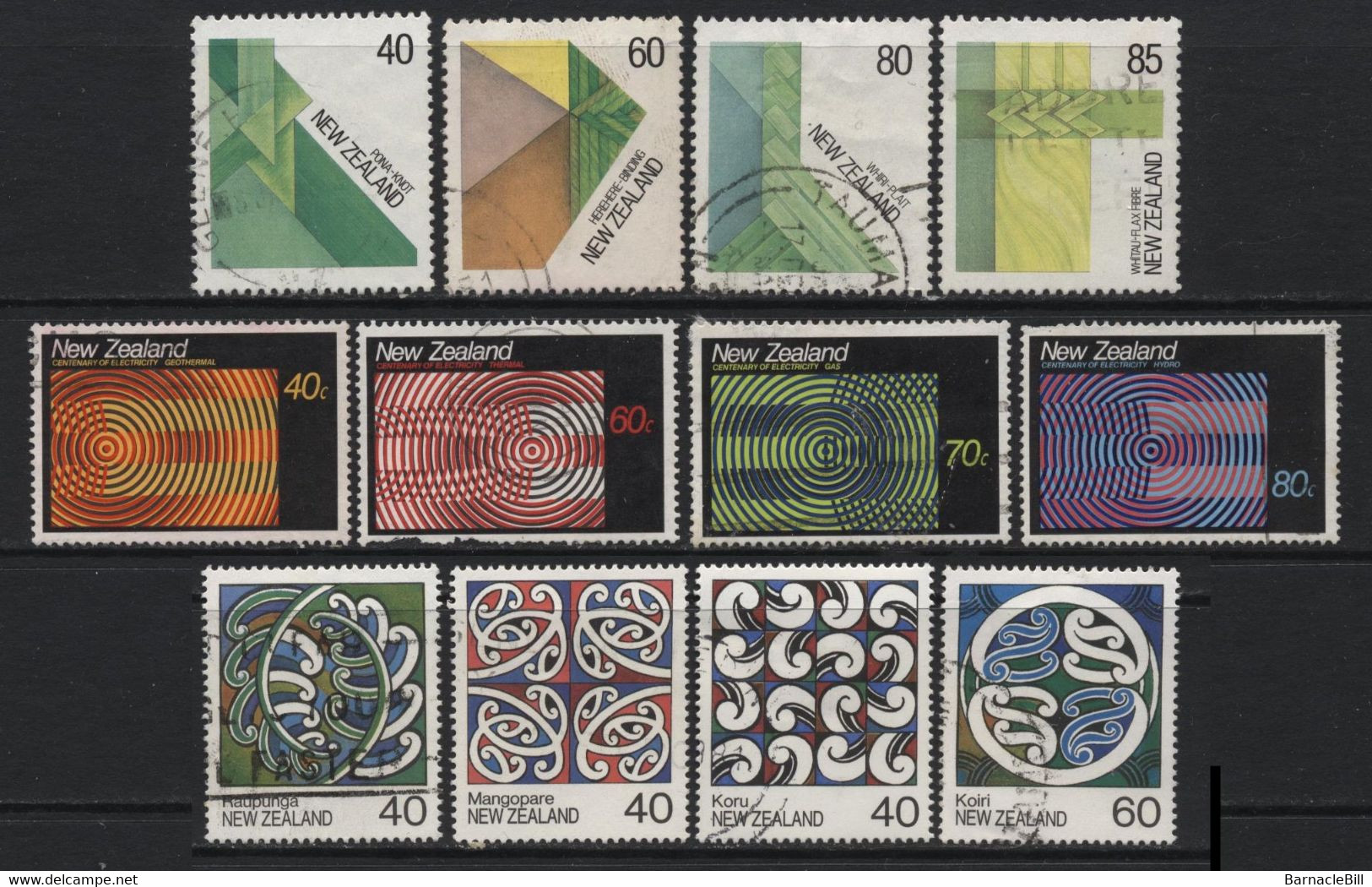 New Zealand (19) 8 Different Sets. 1986 - 1988. Mint & Used. Hinged. - Collections, Lots & Series