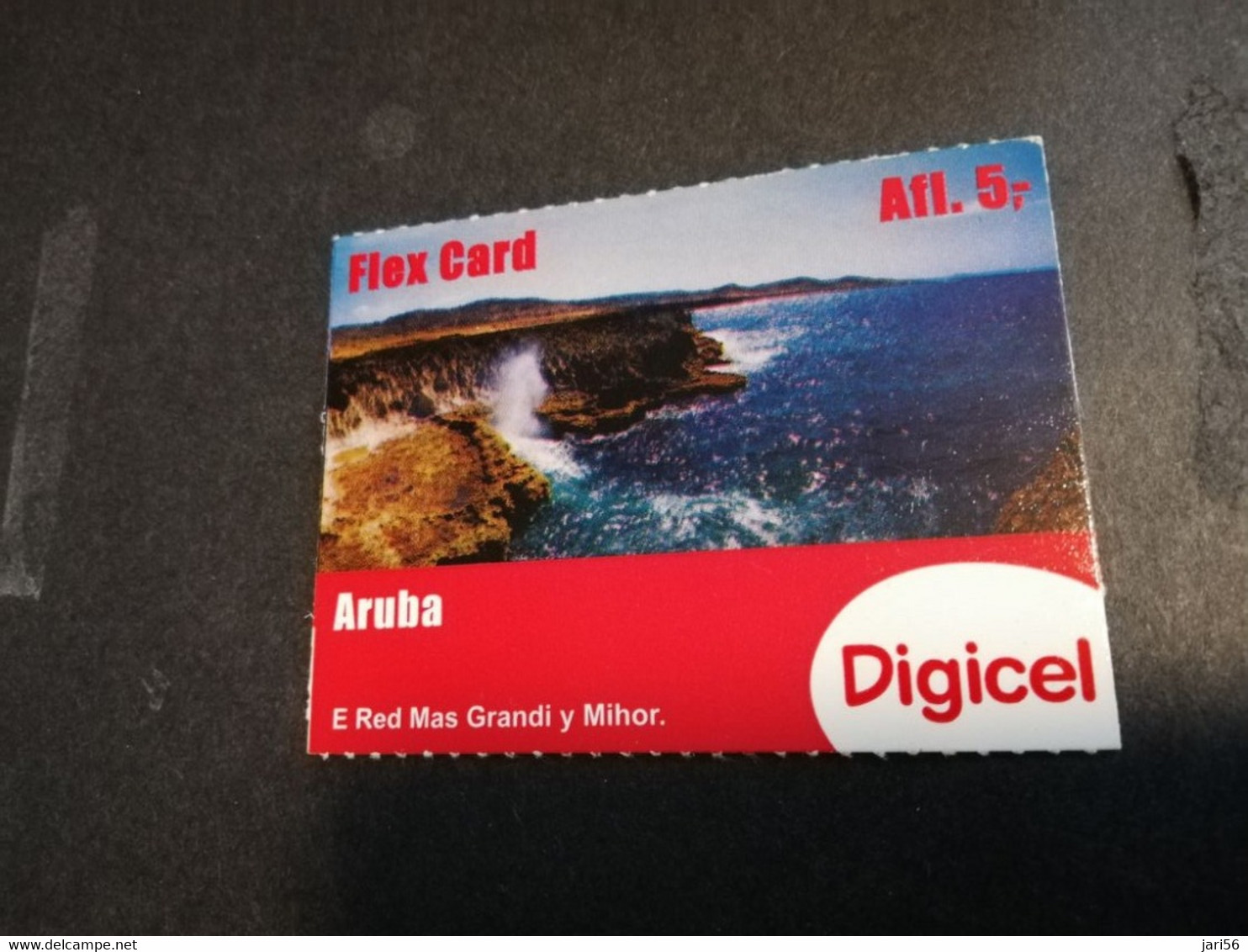 ARUBA PREPAID CARD FLEXCARD  DATE 29/12/2013            AFL 5,-    Fine Used Card  **4817** - Aruba