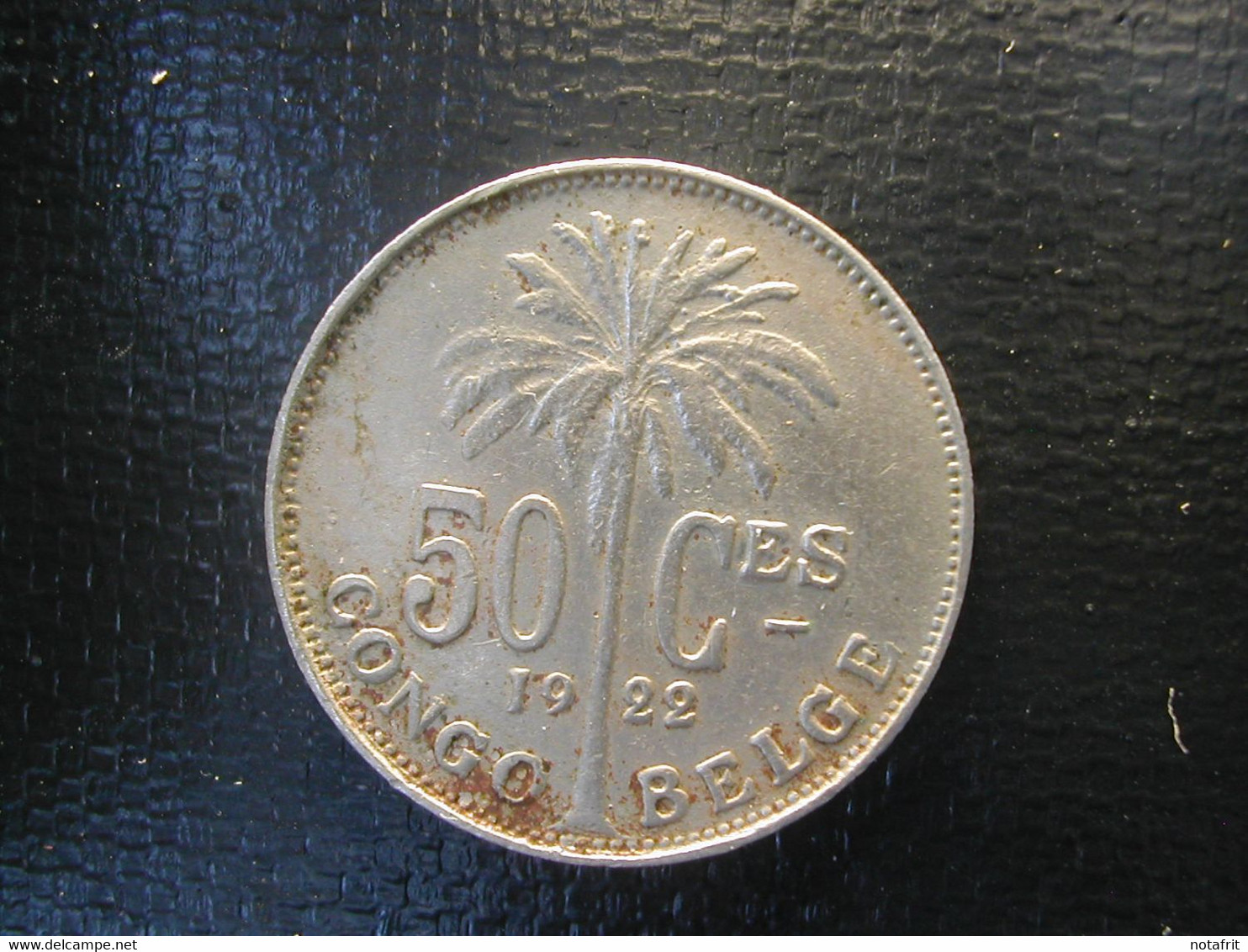 Begian Congo Kongo 50 Ct 1922 Fr - 1910-1934: Albert I