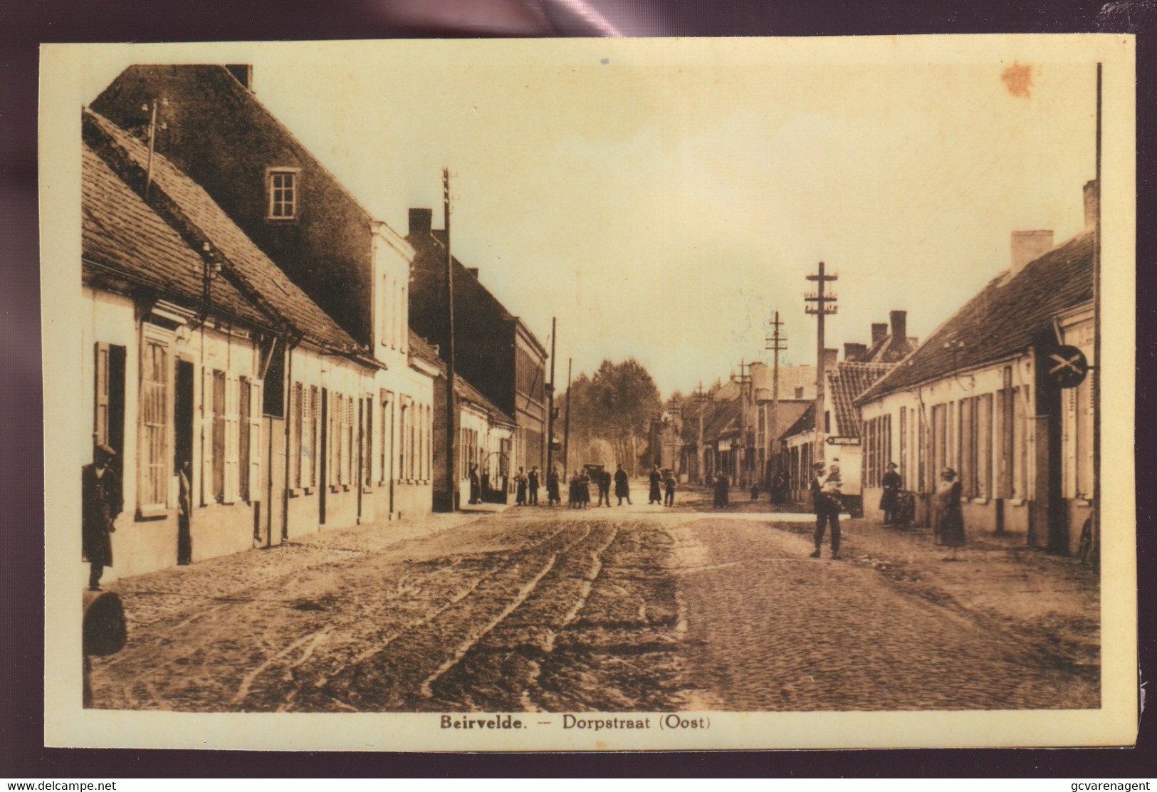 BEERVELDE  FOTO GEMAAKT +- 1980 VAN OUDE POSTKAART  ==  DORPSTRAAT  OOST - Lochristi