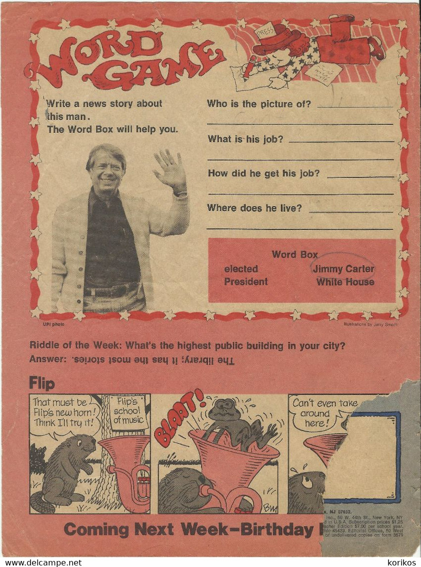 US SCHOLASTIC NEWS RANGER MAGAZINES - VOLUME 35 - 1978 – 1979 – LOT OF 15 - ELEMENTARY SCHOOL - Deportes