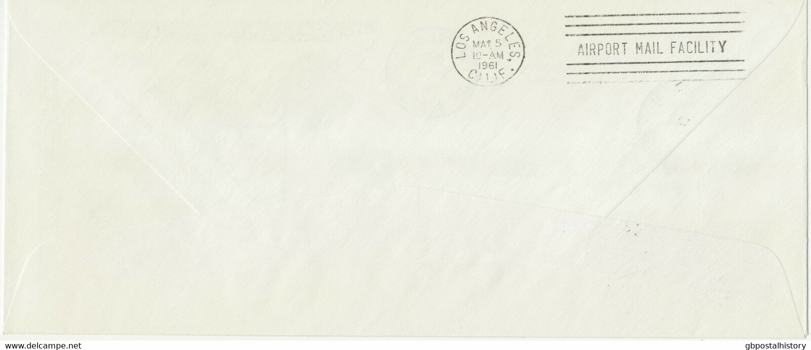 FRENCH POLYNESIA 1961 FF PAPEETE Tahiti, FRENCH POLYNESIA – LOS ANGELES USA - Storia Postale