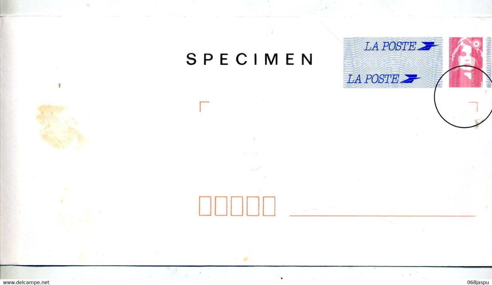 Pap Briat Specimen Tachée - Prêts-à-poster:  Autres (1995-...)