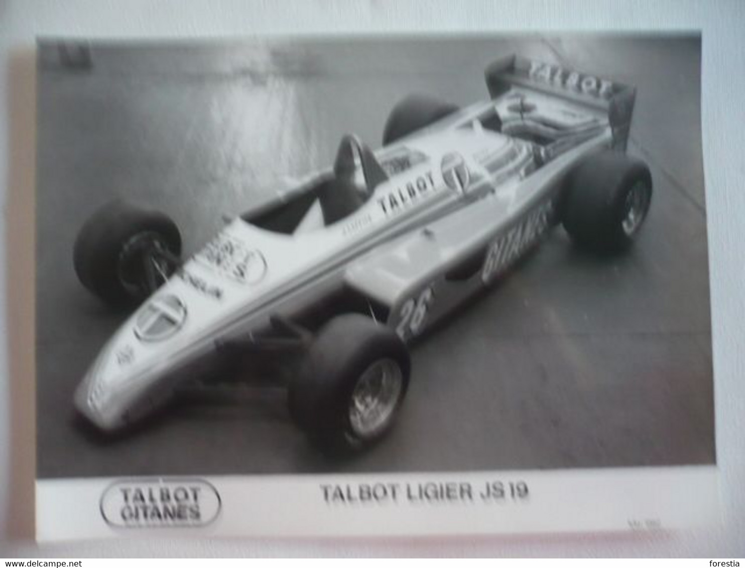 Photo Formule 1 - TALBOT GITANES - Talbot Ligier JS 19 - Mai 1982 - Automobile - F1
