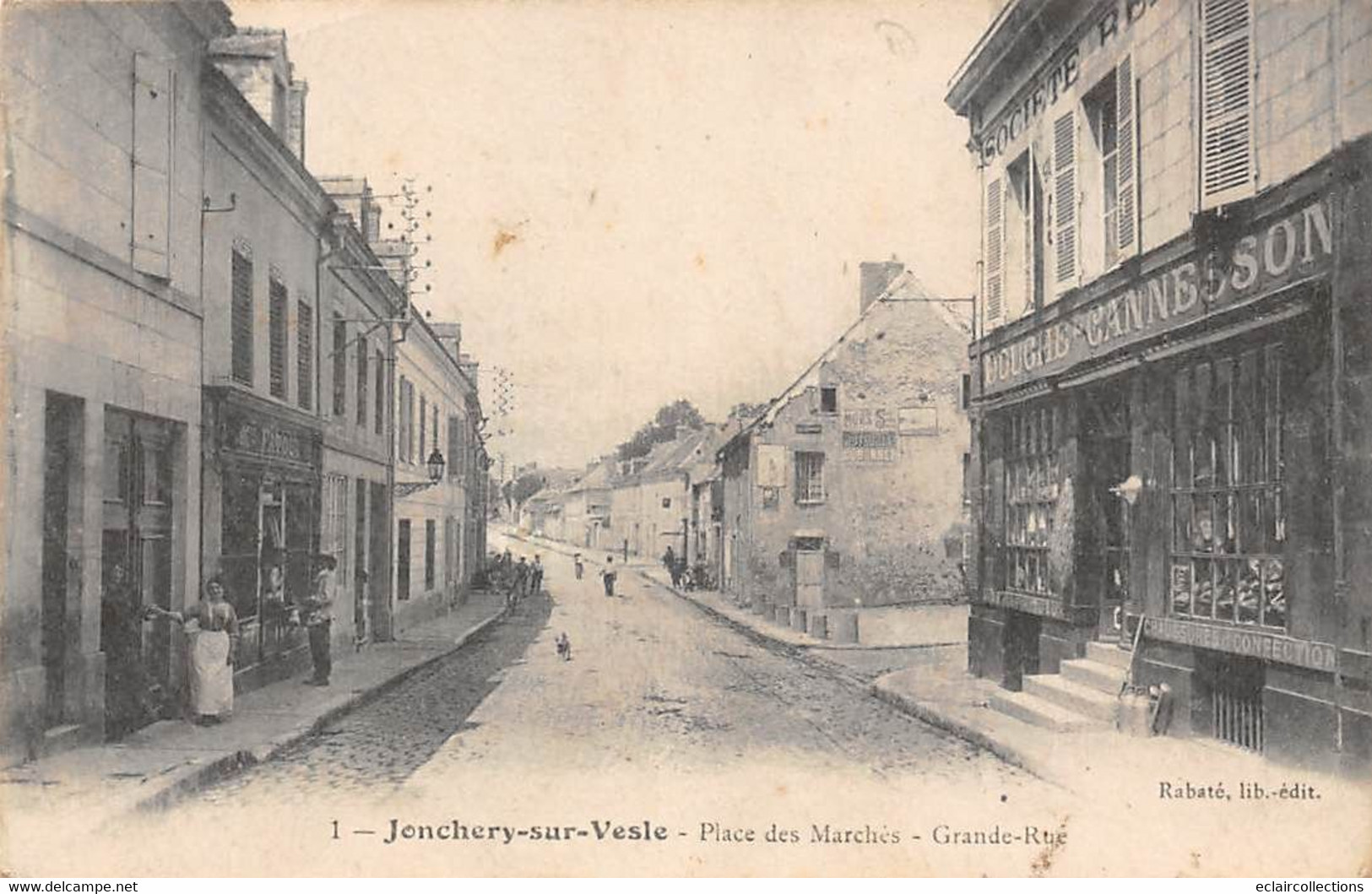 Jonchery Sur Vesle        51         Place Des Marché. Grande Rue.. Commerces            (voir Scan) - Jonchery-sur-Vesle