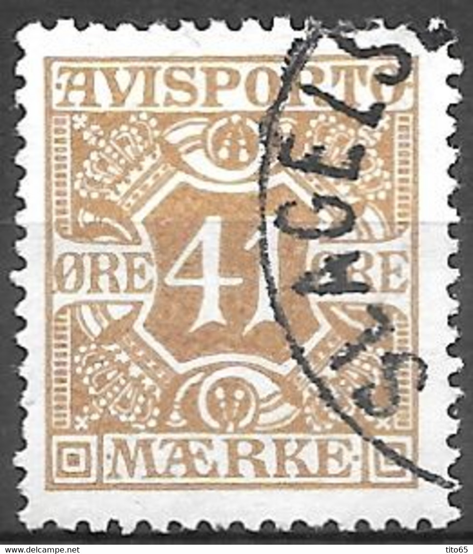 AFA # 19  Denmark   Avisporto Used    1915 - Steuermarken