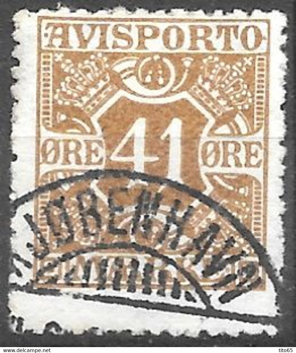 AFA # 19  Denmark   Avisporto  Used    1915 - Revenue Stamps