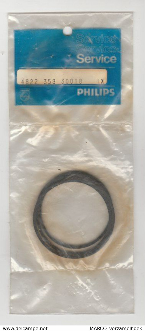 Old 3x PHILIPS Service Snaar - Gummiriemen - Belt 4822 358 30018 - Components