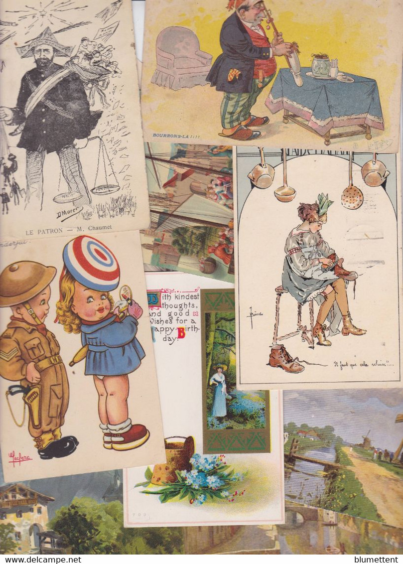 Lot 2625 De 10 CPA Illustrateurs Divers Illustrées Fantaisie Déstockage Pour Revendeurs Ou Collectionneurs - 5 - 99 Karten