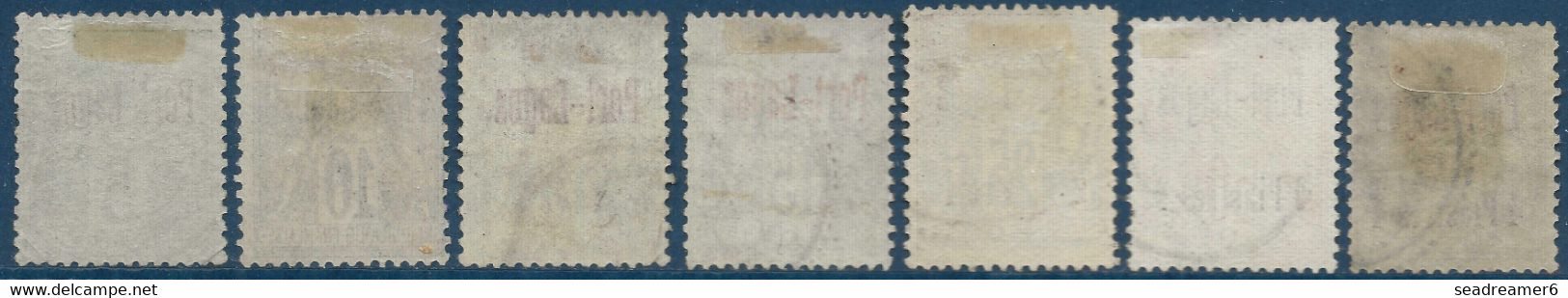 France Colonies 7 Timbres Port Lagos N°1 à 6 Et 3a Surcharge Rouge Oblitérés Et Tous TTB - Oblitérés