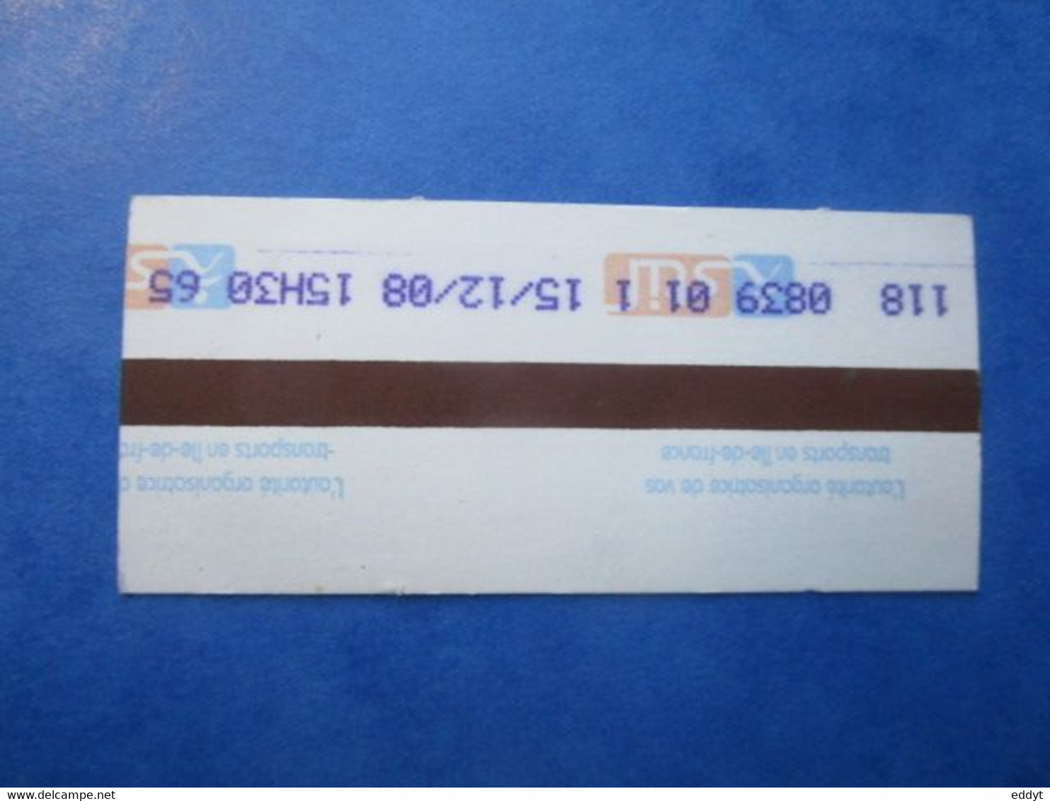 TICKET Métro Autobus RATP - PARIS  - 2° Classe - SANS CORRESPONANCE - TBE - Mondo