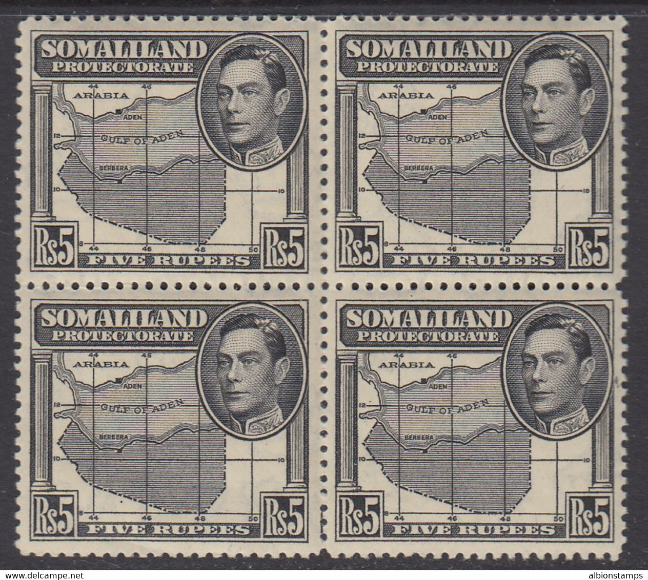 Somaliland Protectorate, Scott 95 (SG 104), MNH Block Of Four - Somaliland (Protectorat ...-1959)