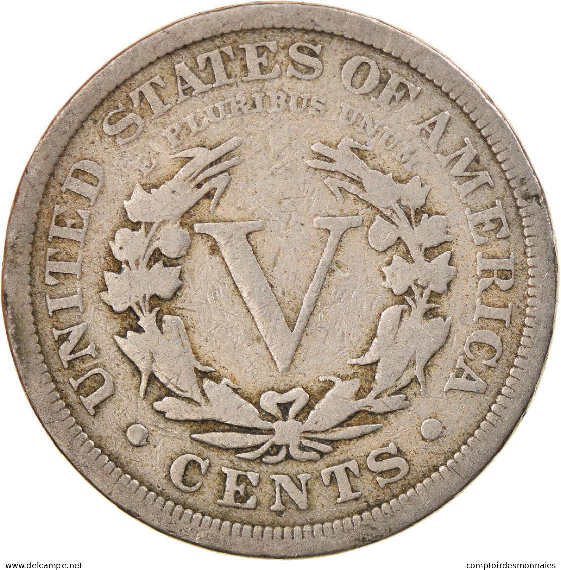 Monnaie, États-Unis, Liberty Nickel, 5 Cents, 1908, U.S. Mint, Philadelphie - 1883-1913: Liberty