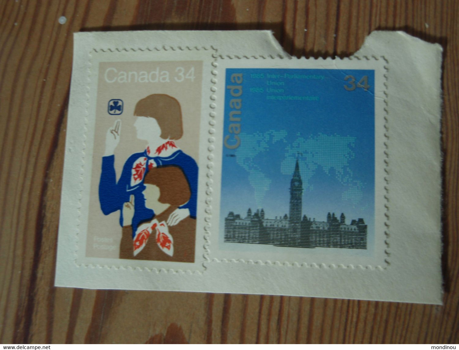 Timbres Sur Fragment : Union Interparlementaire 1985 - Non Oblitérés - - Other & Unclassified