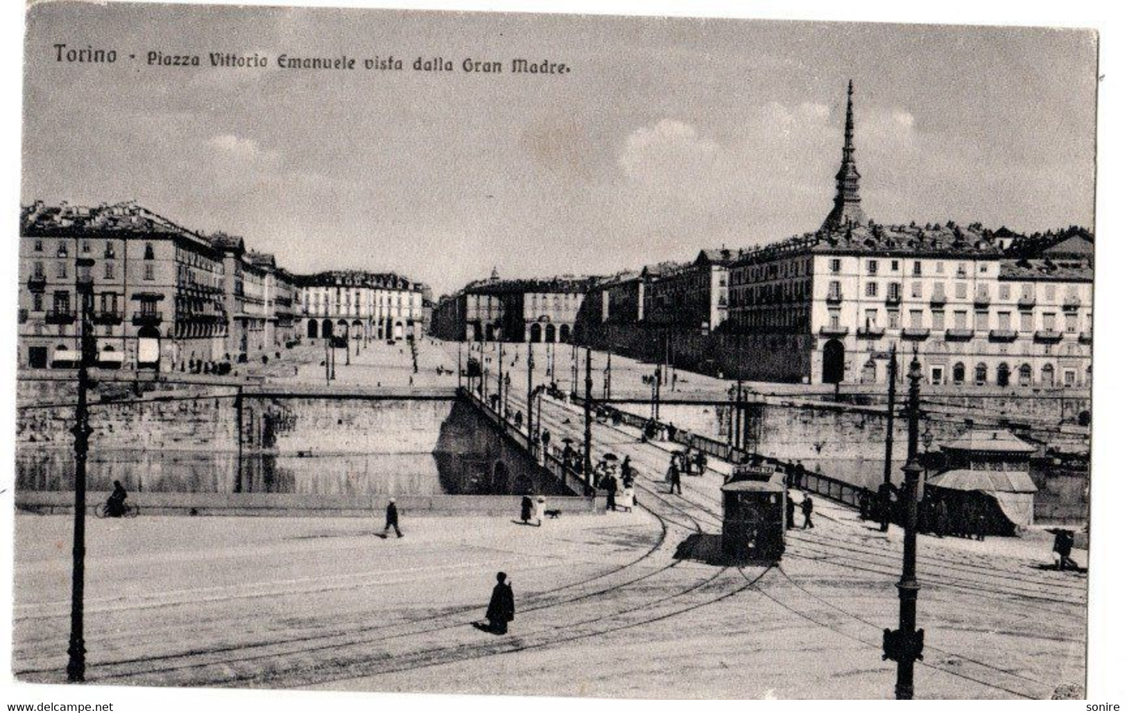 TORINO - PIAZZA VITTORIO EMANUELE - ANIMATA - TRAM - ED.BRUNNER - NVG FP - C01098 - Palazzo Madama