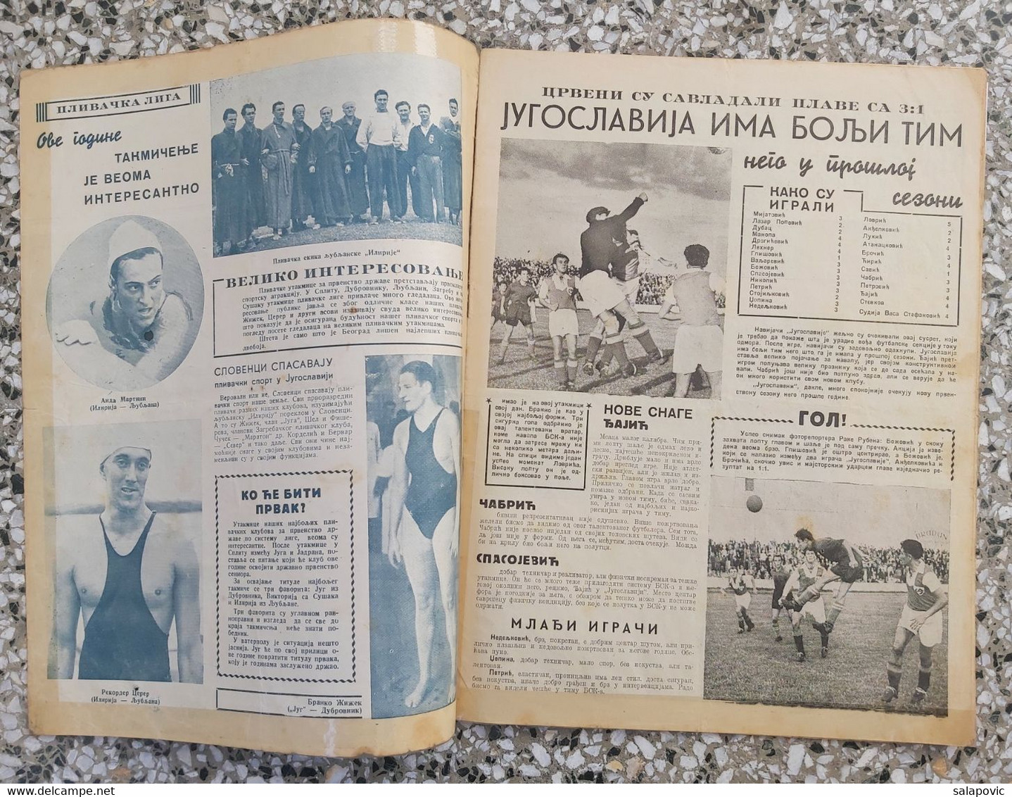 SPORTSKA REVIJA BR.28, 1940 KRALJEVINA JUGOSLAVIJA, NOGOMET, FOOTBALL, KINGDOM YUGOSLAVIA - Boeken