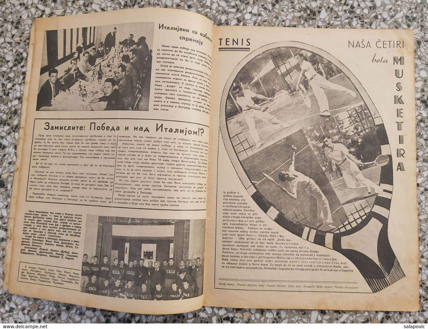 JUGOSLOVENSKA SPORTSKA REVIJA BR.7, 1939 KRALJEVINA JUGOSLAVIJA, NOGOMET, FOOTBALL, KINGDOM YUGOSLAVIA - Books