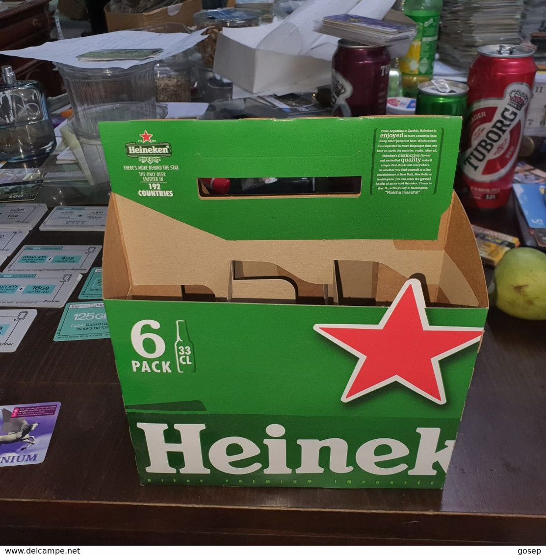 Israel-heineken-(6pack Bottle)-A Set Of Bottles Of Hnikken Beers-this Is Box Foto - Autres & Non Classés