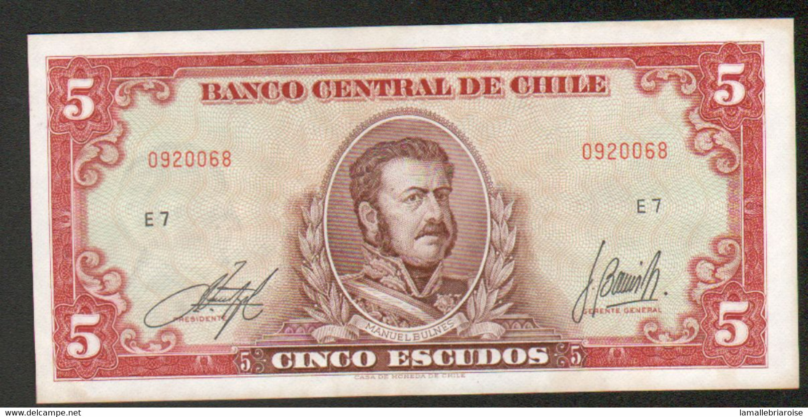 Chili, Billet De 5 Pesos - Chile