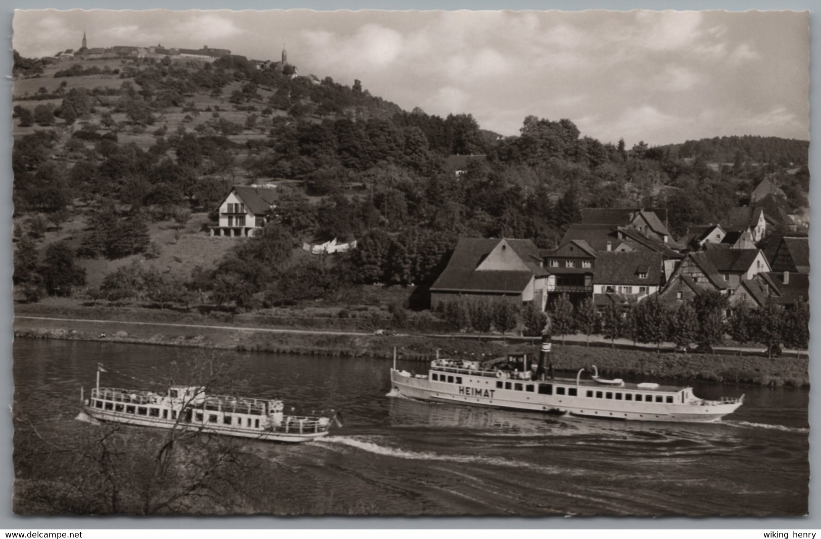 Neckargemünd Dilsberg - S/w Mit Rainbach 1   Mit Schiff Ausflugsdampfer Heimat - Neckargemuend