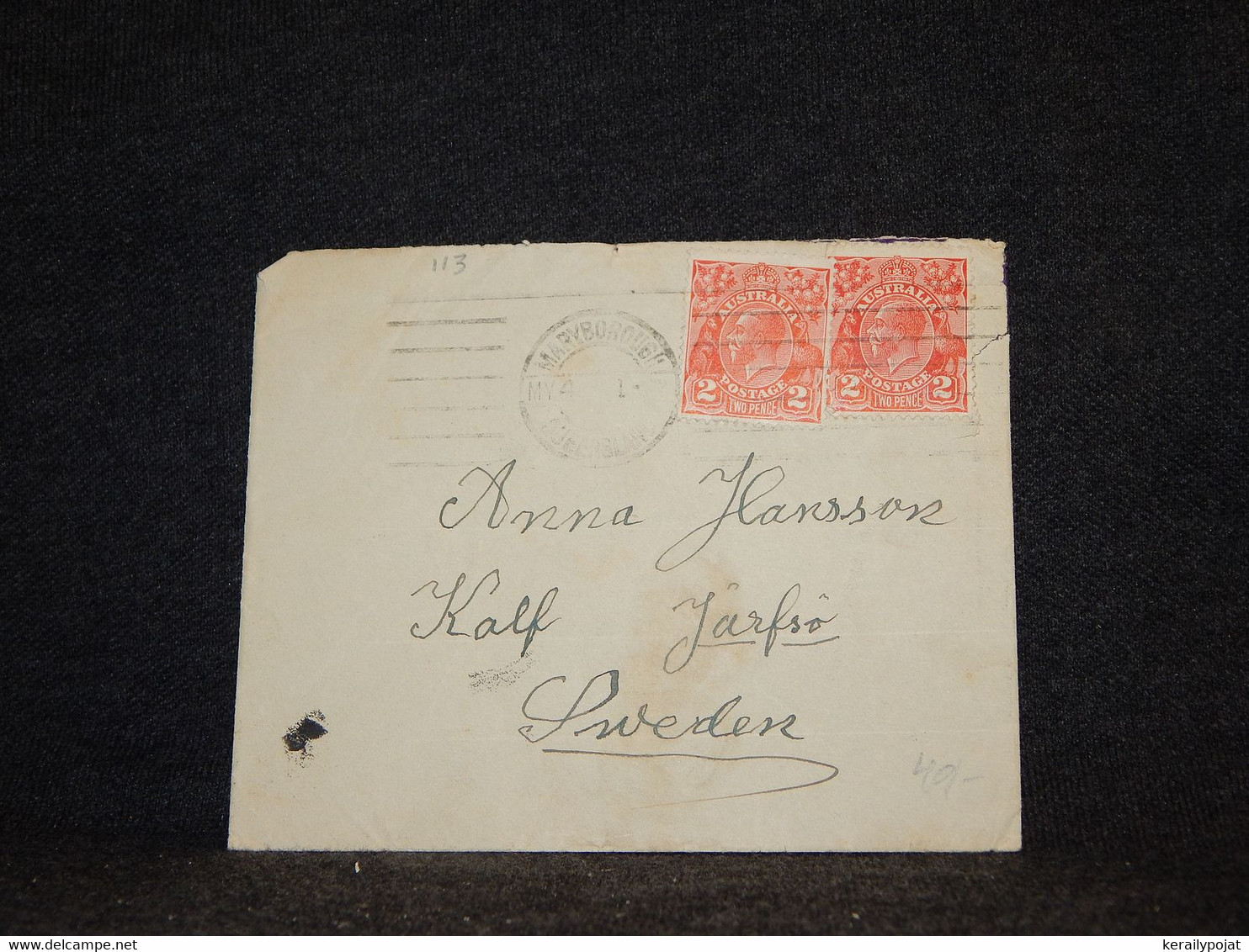 Australia 1930's Cover To Sweden__(113) - Lettres & Documents