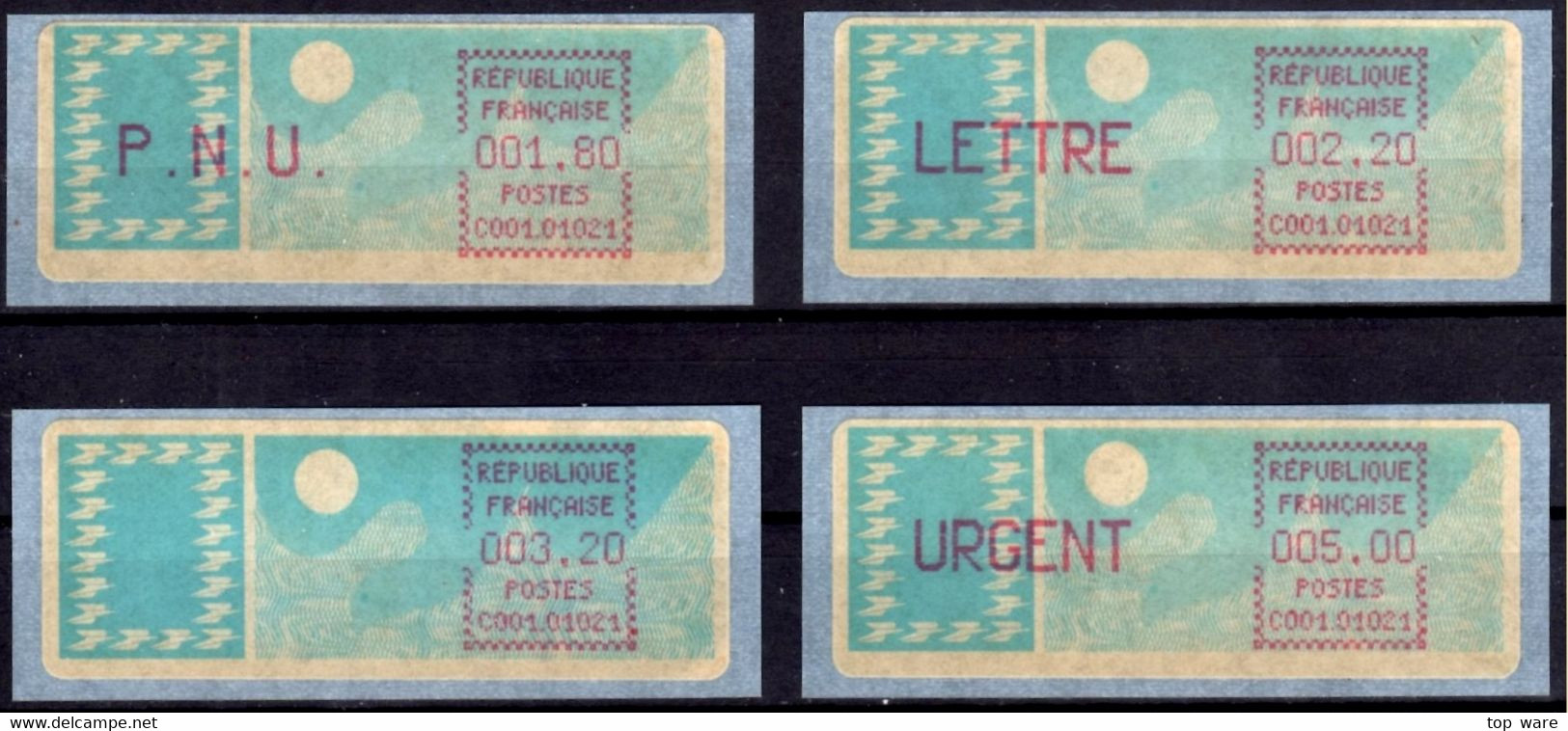 France ATM Stamps C001.01021 Michel 6.2 Xd Series ZS2 Neuf / MNH / Crouzet LSA Distributeurs Automatenmarken Frama Lisa - 1985 « Carrier » Paper