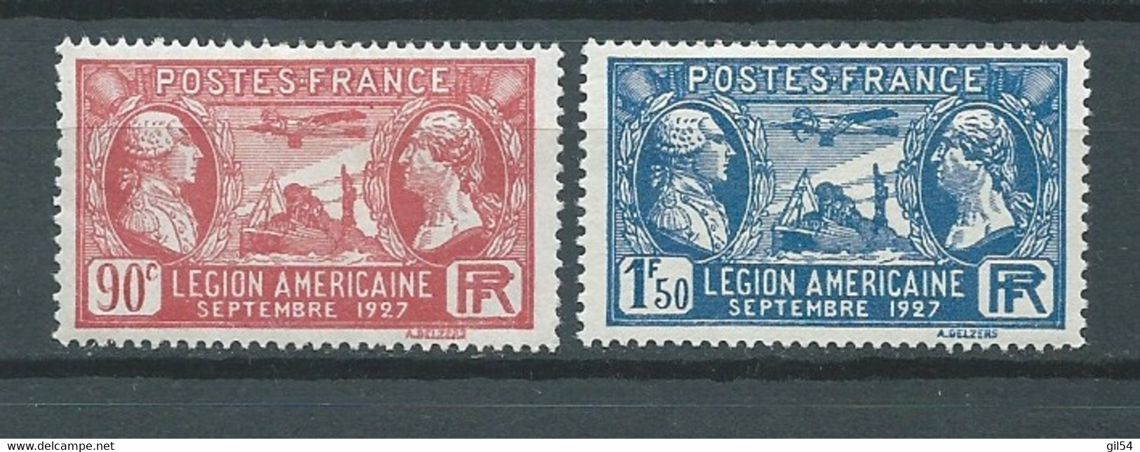 France  Série Yvert N° 244 / 245 / 317  * , 2 Valeurs Trace De Charnière - AA 17605 - Nuevos