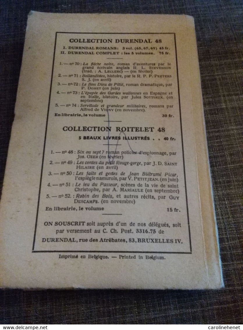 Nouveaux Contes Hétéroclites (H. Caront De Wiart) 1947 - Belgian Authors