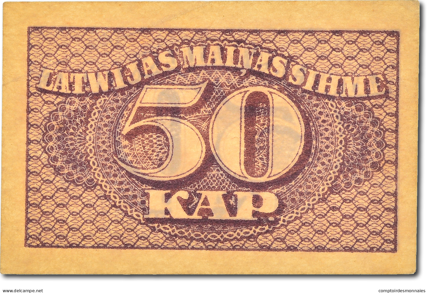 Billet, Latvia, 50 Kapeikas, NEUF - Letland