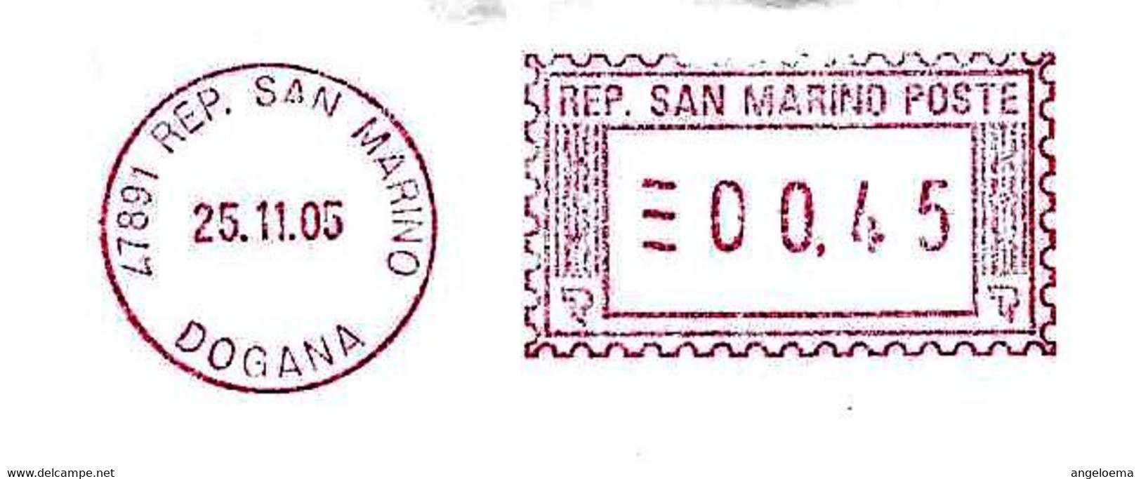 SAN MARINO - 2005 WONDERFOOD Cibo Per Animali - Ema Affrancatura Meccanica Rossa Red Meter Su Busta Viaggiata - 1937 - Lettres & Documents