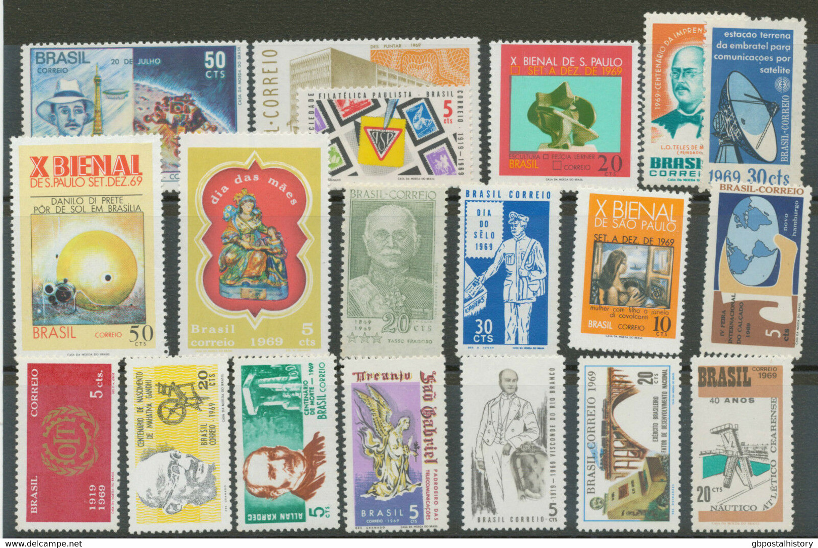 BRAZIL 1939/69, Superb U/M COLLECTION (117 Different Stamps Incl. VARIETY) - Collezioni & Lotti